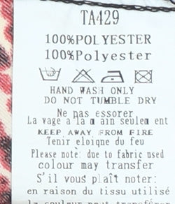 AX Paris Women's Red Geometric Blouse, Size 12