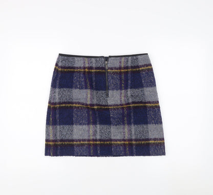 Marks and Spencer Women's Multicoloured Knee Length Plaid Skirt