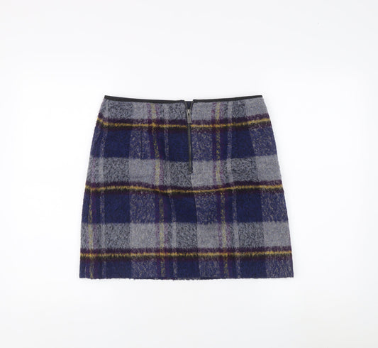 Marks and Spencer Women's Multicoloured Knee Length Plaid Skirt