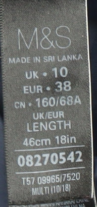 Marks and Spencer Women's Multicoloured Knee Length Plaid Skirt