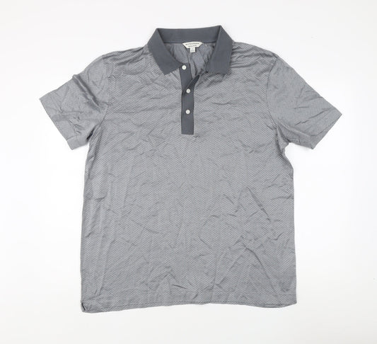 Marks and Spencer Men's Grey XL Polo Shirt