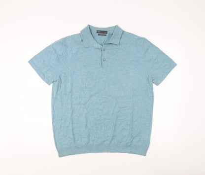 Marks and Spencer Men's Blue XL Polo Shirt