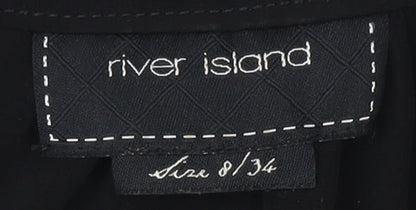 River Island Women's Black Shift Dress Size 8