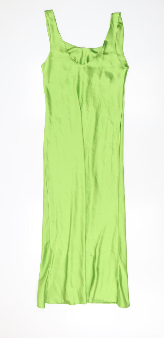 ASOS DESIGN Women's Green Slip Dress Size 10