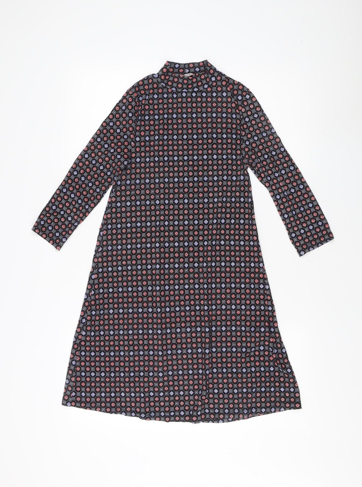 Pull & Bear Women's Multicoloured Geometric Dress S