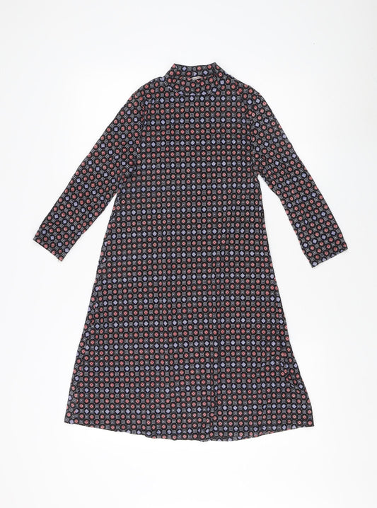 Pull & Bear Women's Multicoloured Geometric Dress S