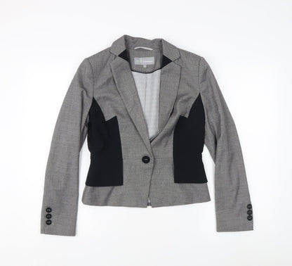 Marks and Spencer Women's Grey Suit Jacket Size 8