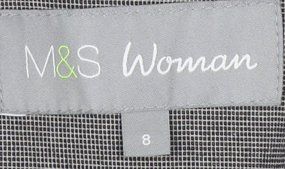 Marks and Spencer Women's Grey Suit Jacket Size 8