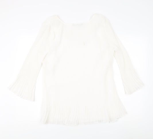 David Emanuel Ivory Blouse Women Size 20