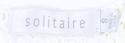 Solitaire Women's Ivory Crochet Tank Dress S