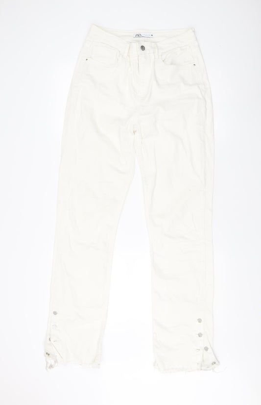 Zara Women's White Jeans Size 12