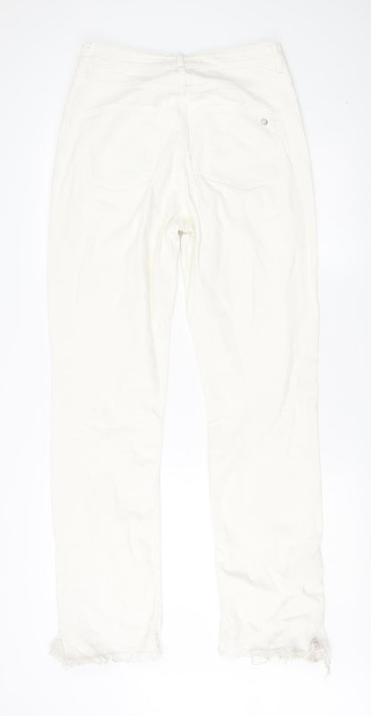 Zara Women's White Jeans Size 12