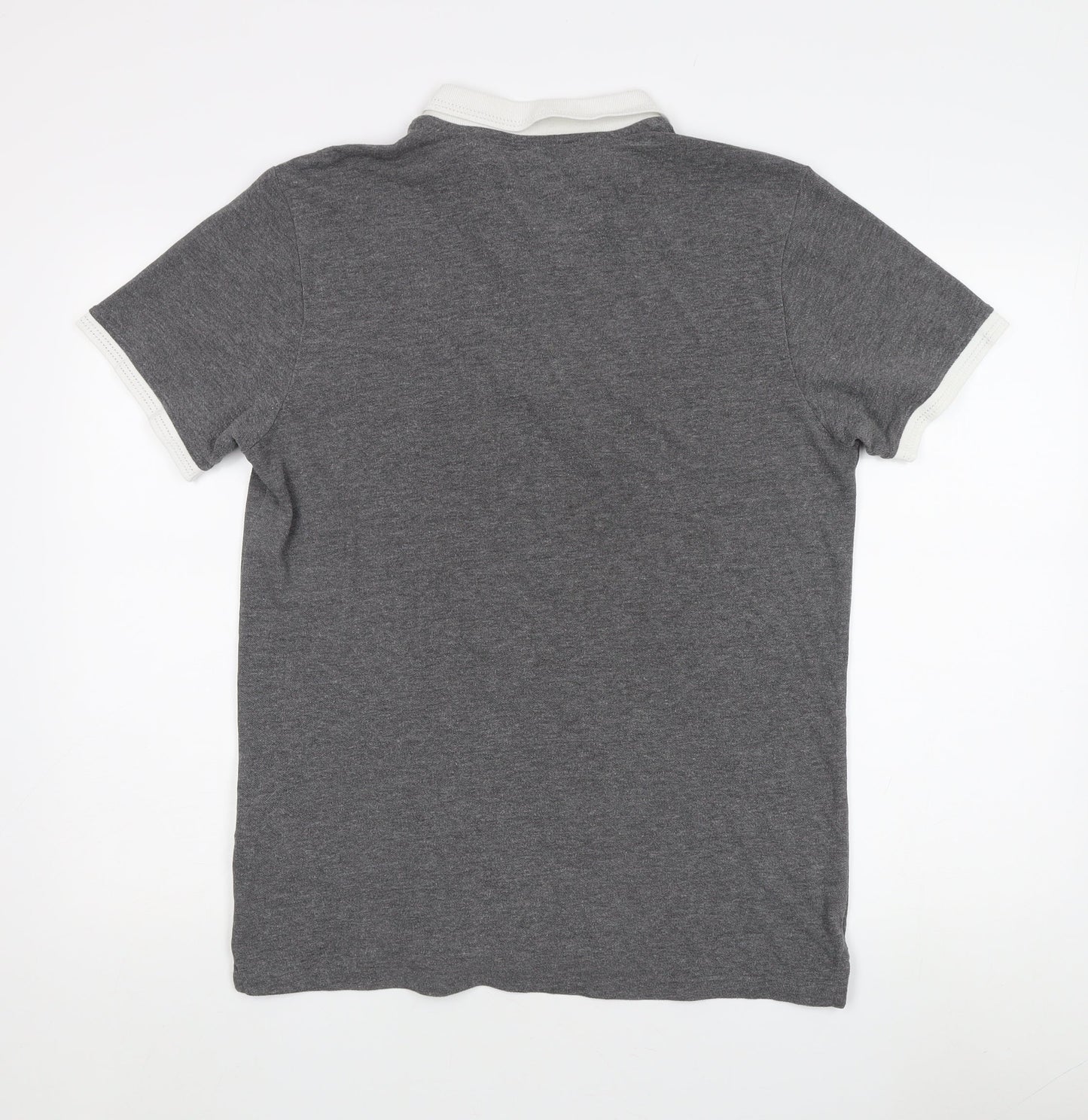 Peter Werth Men's Grey Polo Shirt Size L