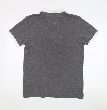 Peter Werth Men's Grey Polo Shirt Size L