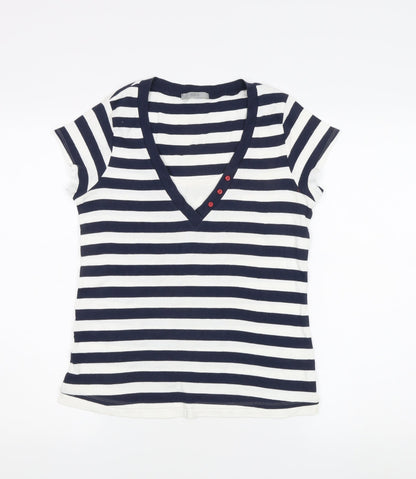 Womens UK Size 14 Marks and Spencer Multicoloured Basic T-Shirt