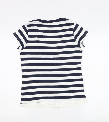 Womens UK Size 14 Marks and Spencer Multicoloured Basic T-Shirt