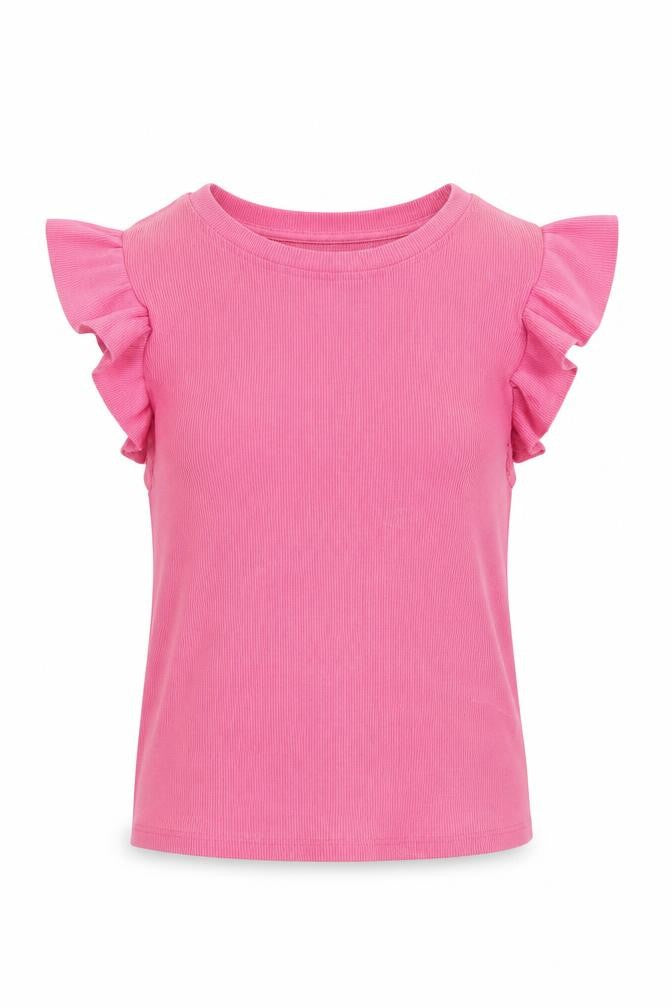 Womens UK Size M Zara Pink Basic T-Shirt