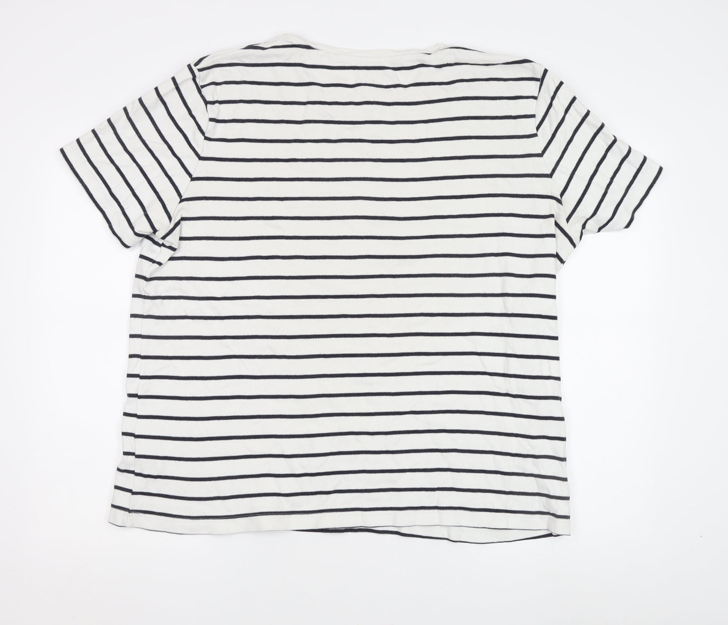 Womens UK Size XL Marks and Spencer White Basic T-Shirt