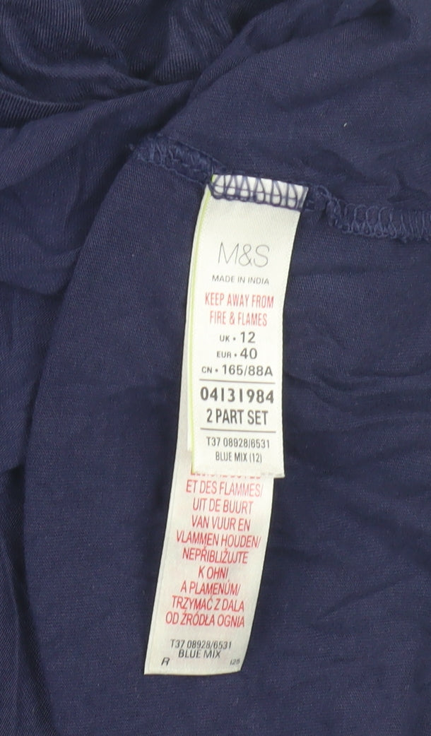 Womens UK Size 12 Marks and Spencer Blue Camisole Tank