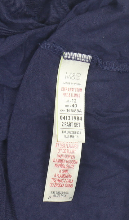 Womens UK Size 12 Marks and Spencer Blue Camisole Tank