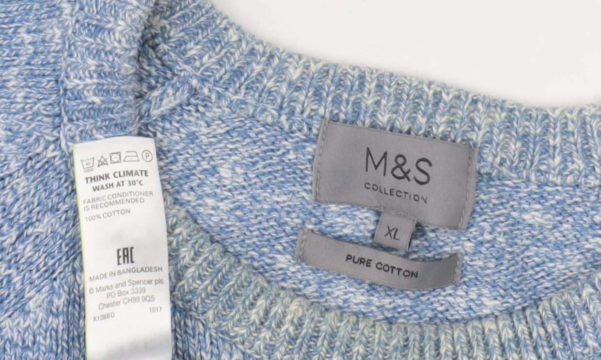 Marks and Spencer Men's XL Blue Pullover Jumper