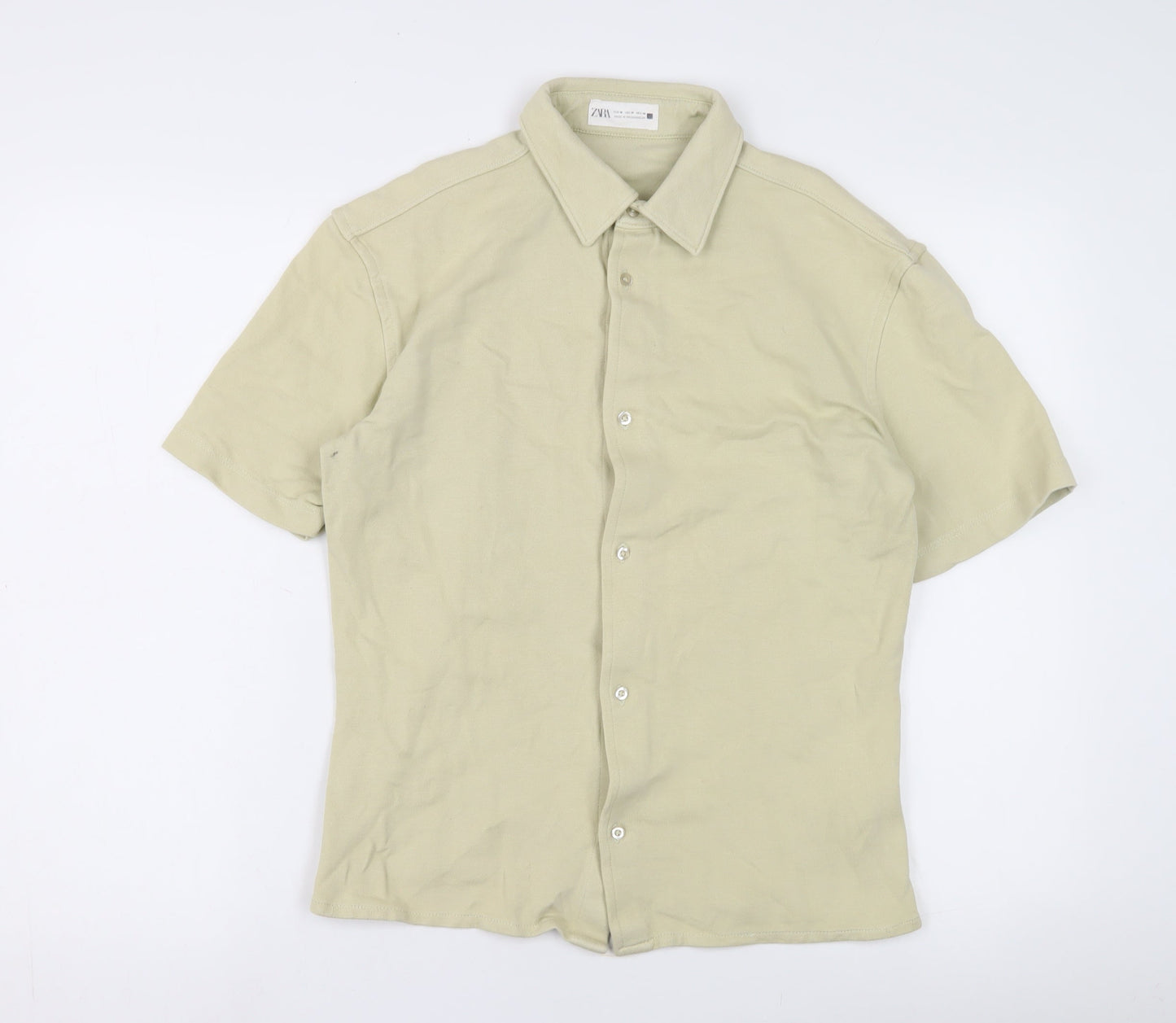 Zara Men's Beige M Button-Up Shirt