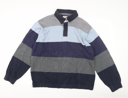 Marks and Spencer Men's XL Multicoloured Rugby Polo