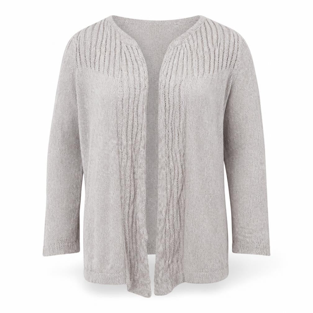 Womens UK Size 12 Debenhams Beige Cardigan Jumper