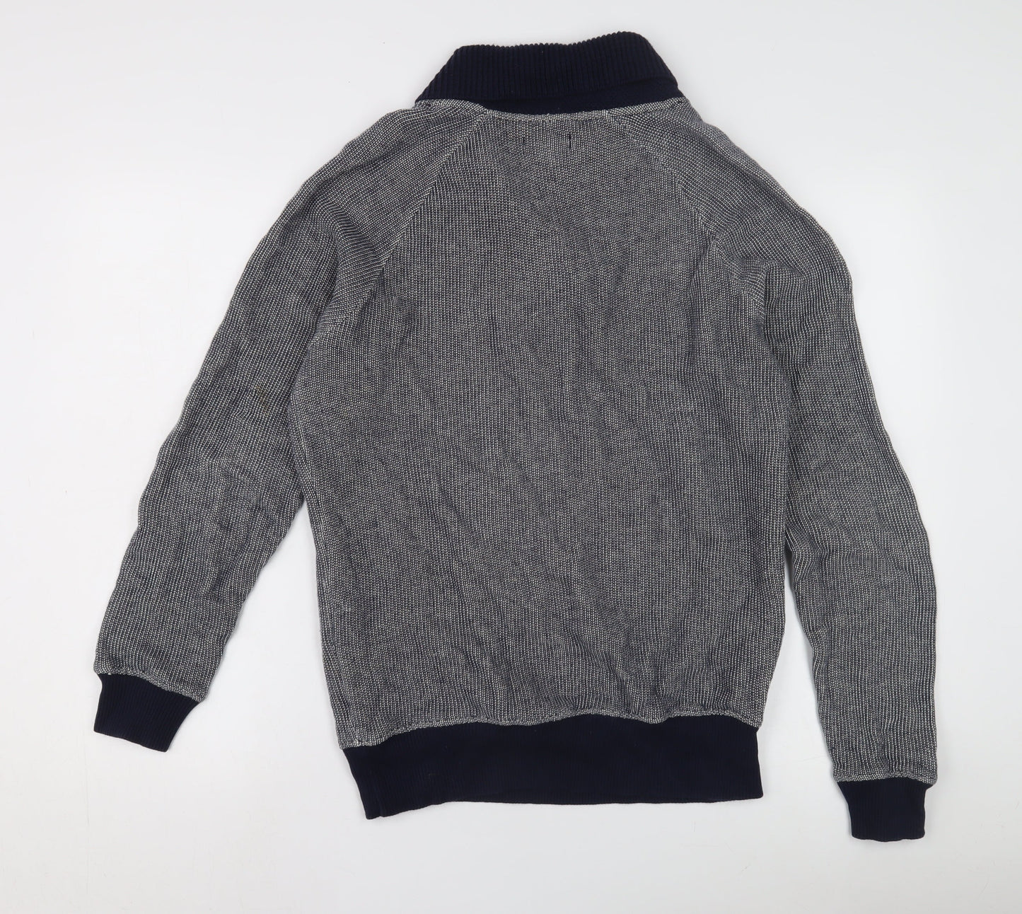 Zara Men's Grey Roll Neck Pullover Jumper Size L