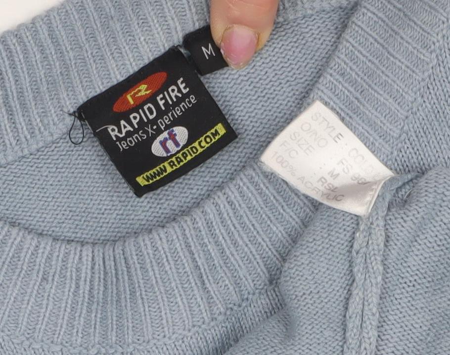 Rapid Fire Men's Blue Pullover Jumper M