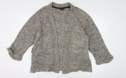 Womens UK Size 10 Topshop Grey Cardigan Jumper