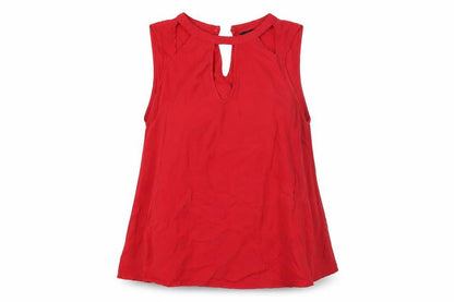 New Look Women's Red Sleeveless Tank Top - Size 8