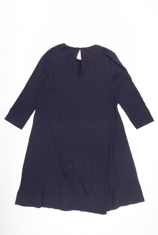 Marks and Spencer Women Navy 3/4 Sleeve Dress