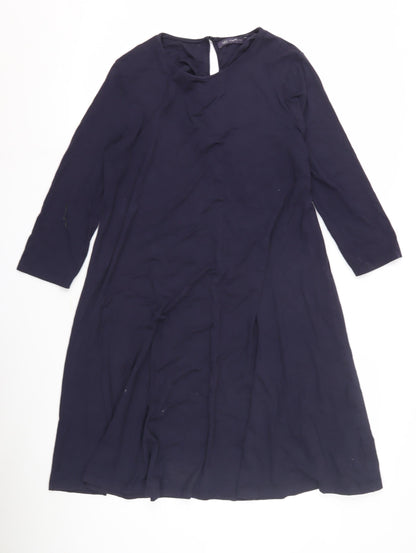 Marks and Spencer Women Navy 3/4 Sleeve Dress