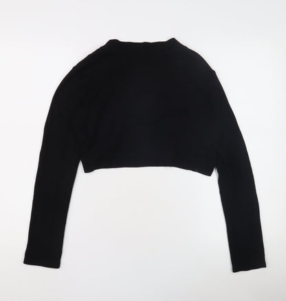 KIT Women's Black Shrug V-Neck Long Sleeve