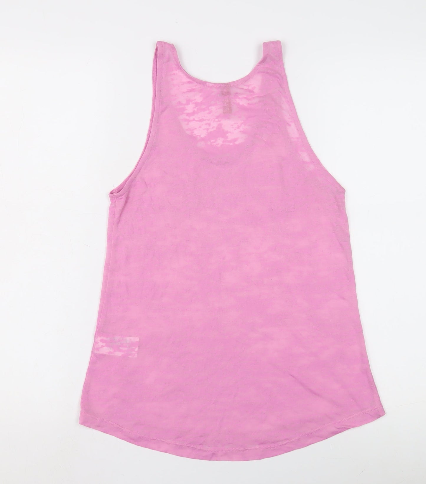 Womens UK Size XS H&M Pink Basic Tank