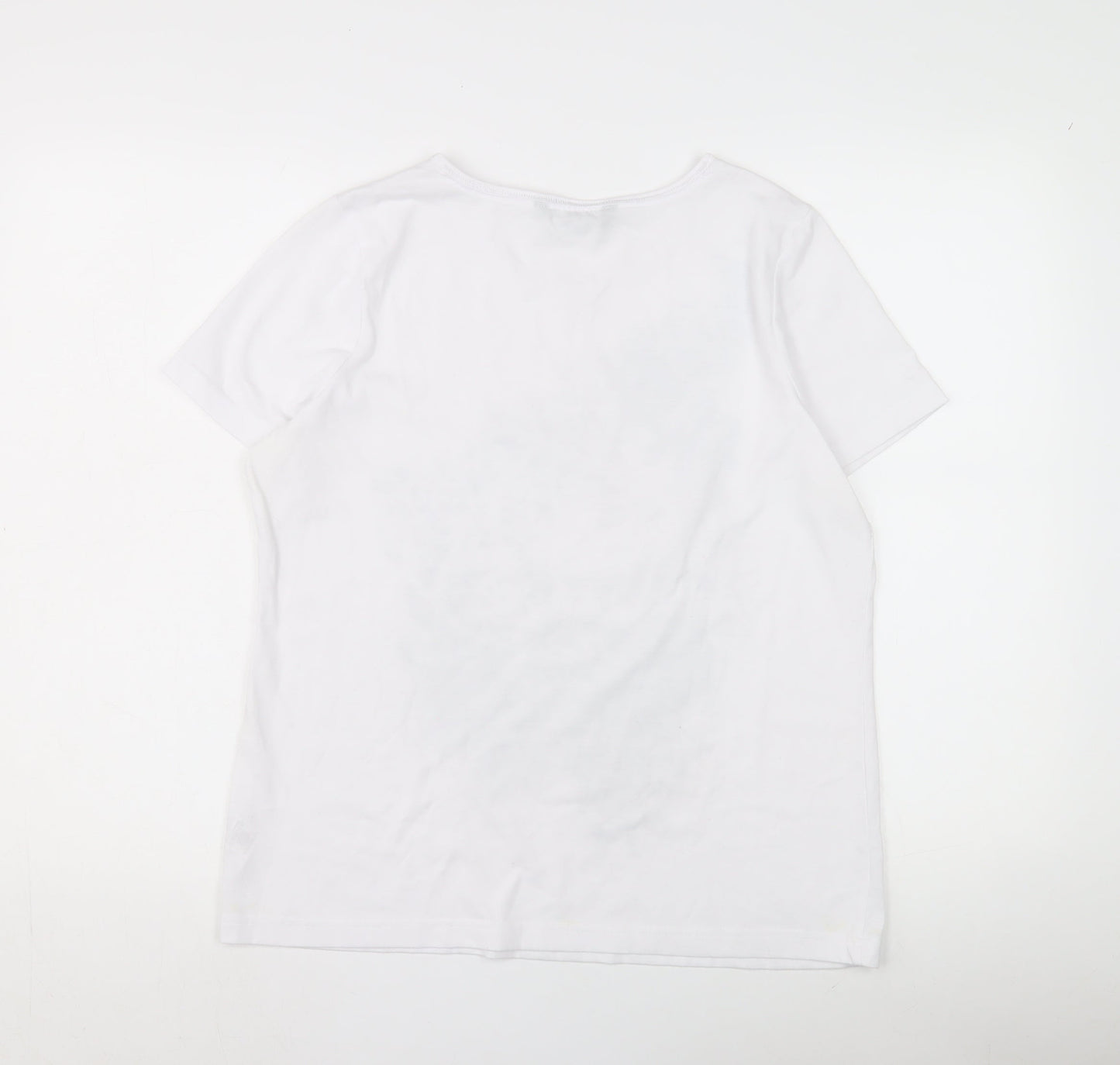 BNW Casual Women's White Animal Print T-Shirt Size 14