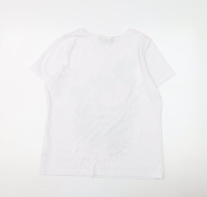 BNW Casual Women's White Animal Print T-Shirt Size 14