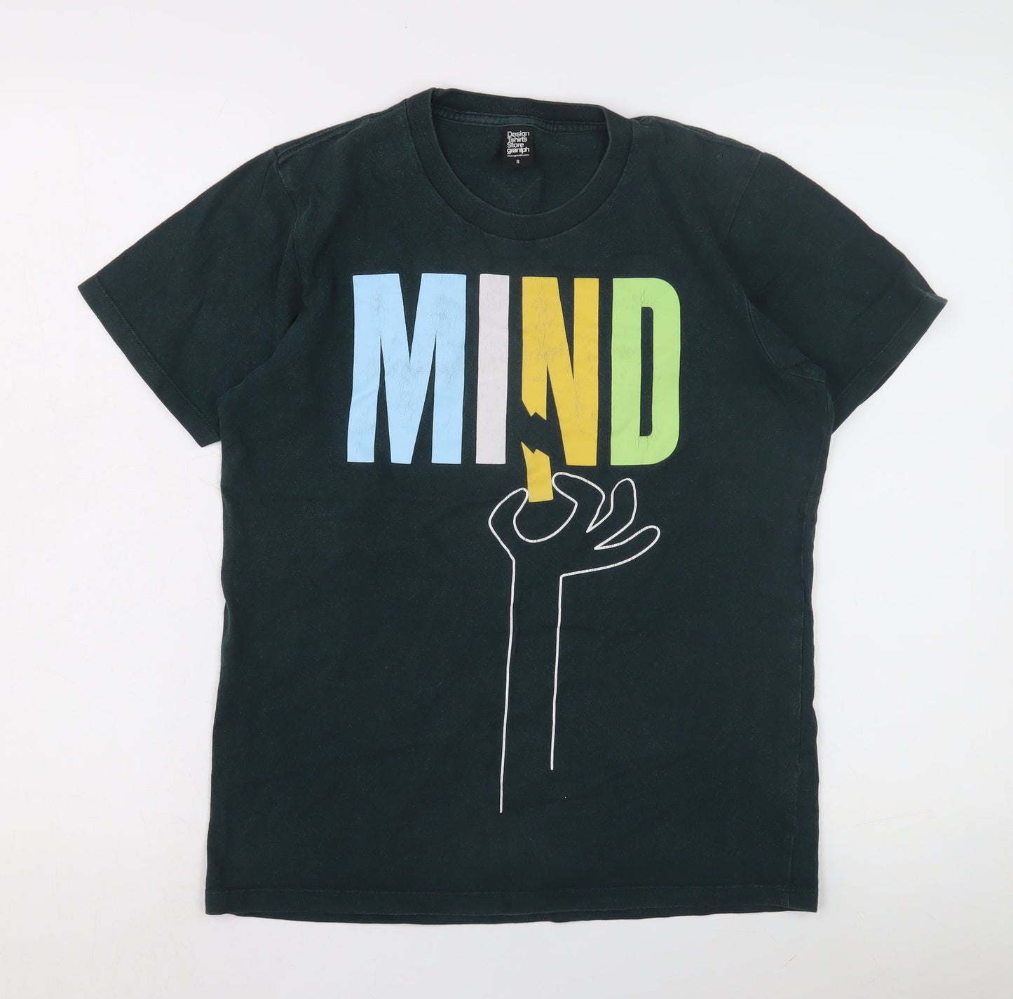 Design Tshirts Store Graniph Black Graphic T-Shirt, Small