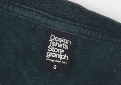 Design Tshirts Store Graniph Black Graphic T-Shirt, Small