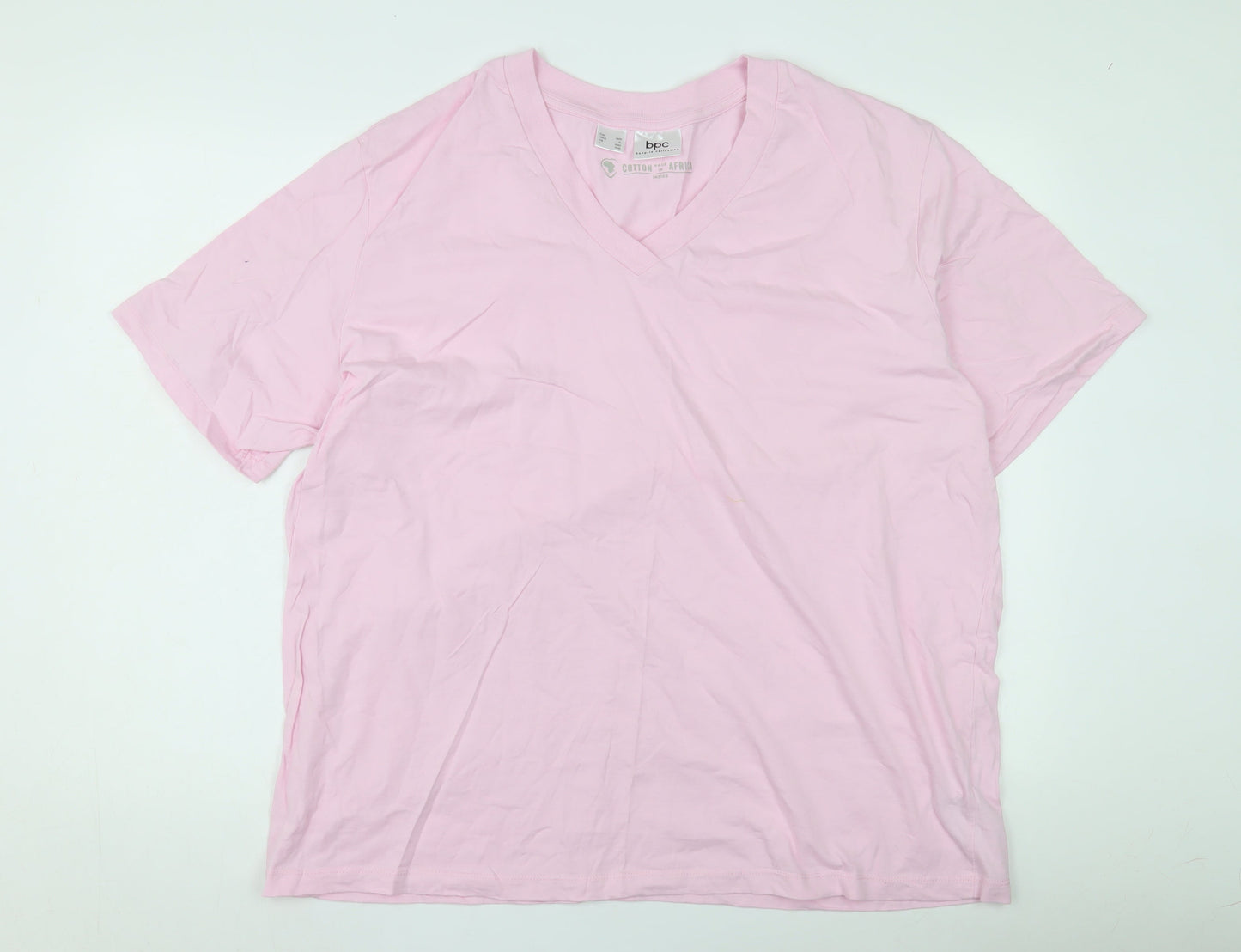 Bonprix Collection Women's Pink XL V-Neck T-Shirt