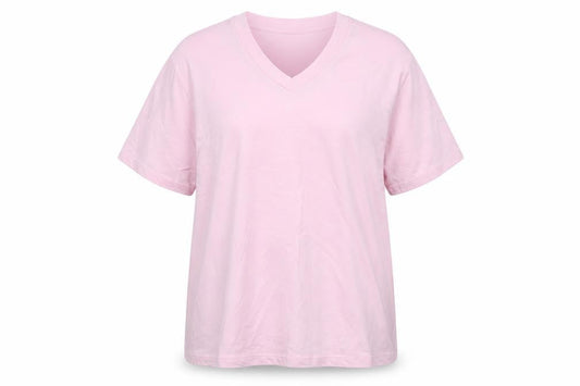 Bonprix Collection Women's Pink XL V-Neck T-Shirt