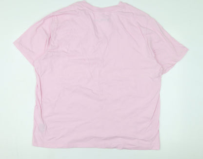 Bonprix Collection Women's Pink XL V-Neck T-Shirt