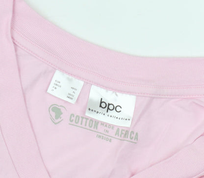 Bonprix Collection Women's Pink XL V-Neck T-Shirt