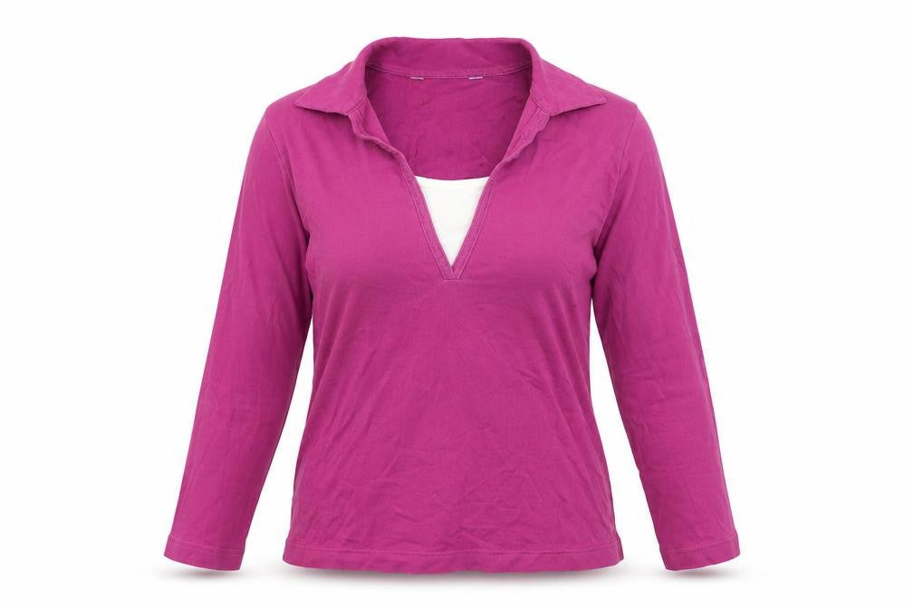 Womens UK Size 10 Debenhams Purple Basic Blouse