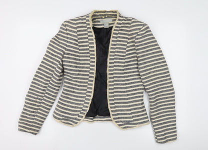 H&M Women's Striped Classic Blazer, Size 8