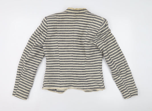 H&M Women's Striped Classic Blazer, Size 8