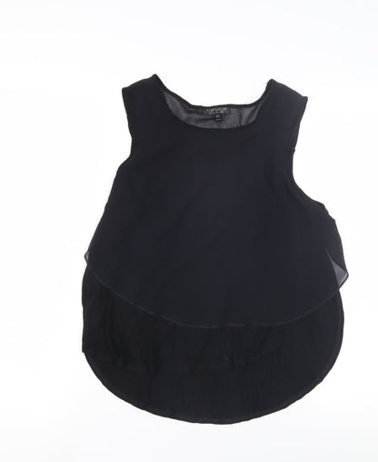 Womens UK Size 8 Topshop Black Camisole Tank