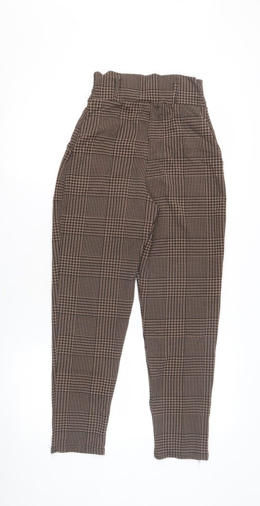 Womens UK Size 3XS PRETTYLITTLETHING   Brown Trousers