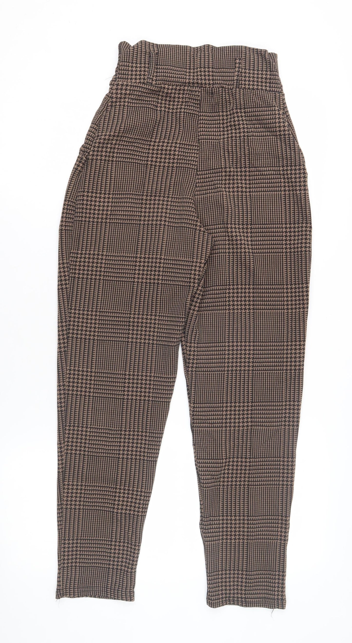 Womens UK Size 3XS PRETTYLITTLETHING   Brown Trousers